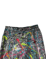Dolce & Gabbana Multicolor Sequined Embellished Pants