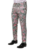 Dolce & Gabbana Multicolor Floral Jacquard Pants