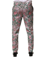 Dolce & Gabbana Multicolor Floral Jacquard Pants
