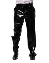 Dolce & Gabbana Black Nylon Straight Men Pants