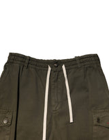 Dolce & Gabbana Brown Cotton Cargo Drawstring Pants