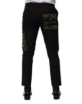 Dolce & Gabbana Black Cotton Cargo Dress Men Pants