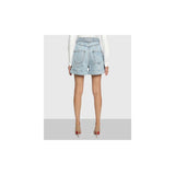 Balmain Blue Cotton Short