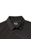 Dolce & Gabbana Dark Brown Silk GOLD Men Dress Formal Shirt