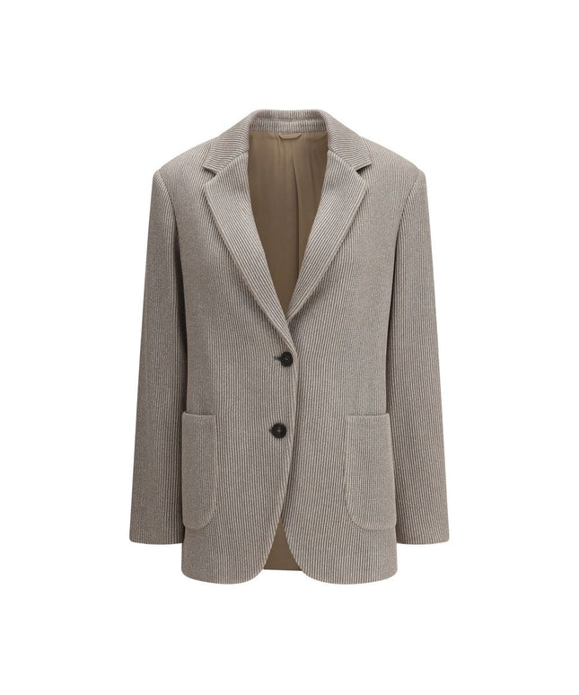 Brunello Cucinelli Ribbed deisgn lurex Jacket