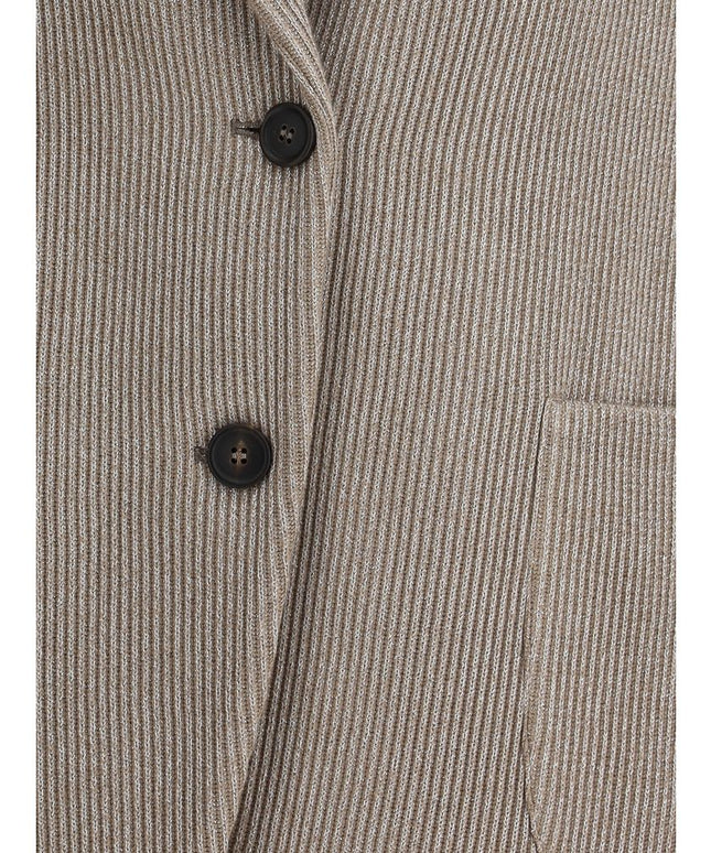 Brunello Cucinelli Ribbed deisgn lurex Jacket