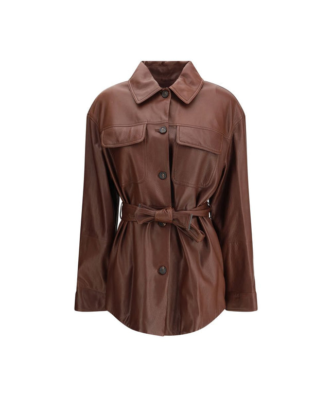 Brunello Cucinelli Saharan leather Jacket