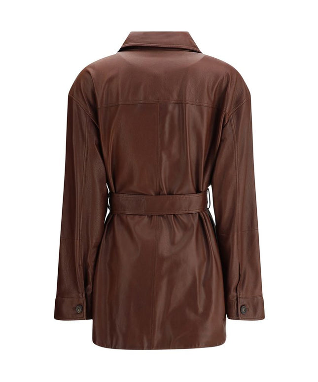 Brunello Cucinelli Saharan leather Jacket