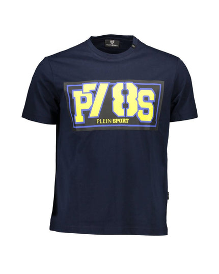Plein Sport Blue Cotton Men T-Shirt