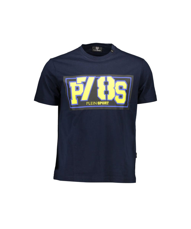 Plein Sport Blue Cotton Men T-Shirt