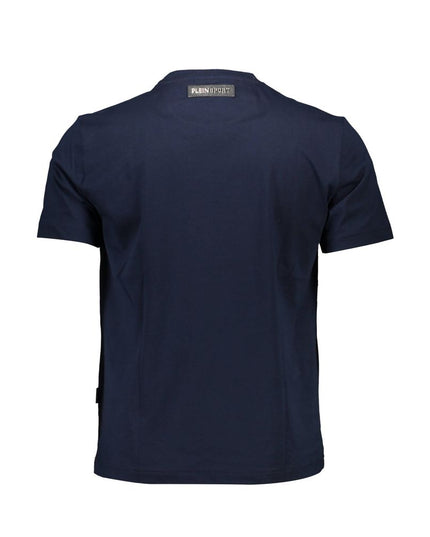 Plein Sport Blue Cotton Men T-Shirt