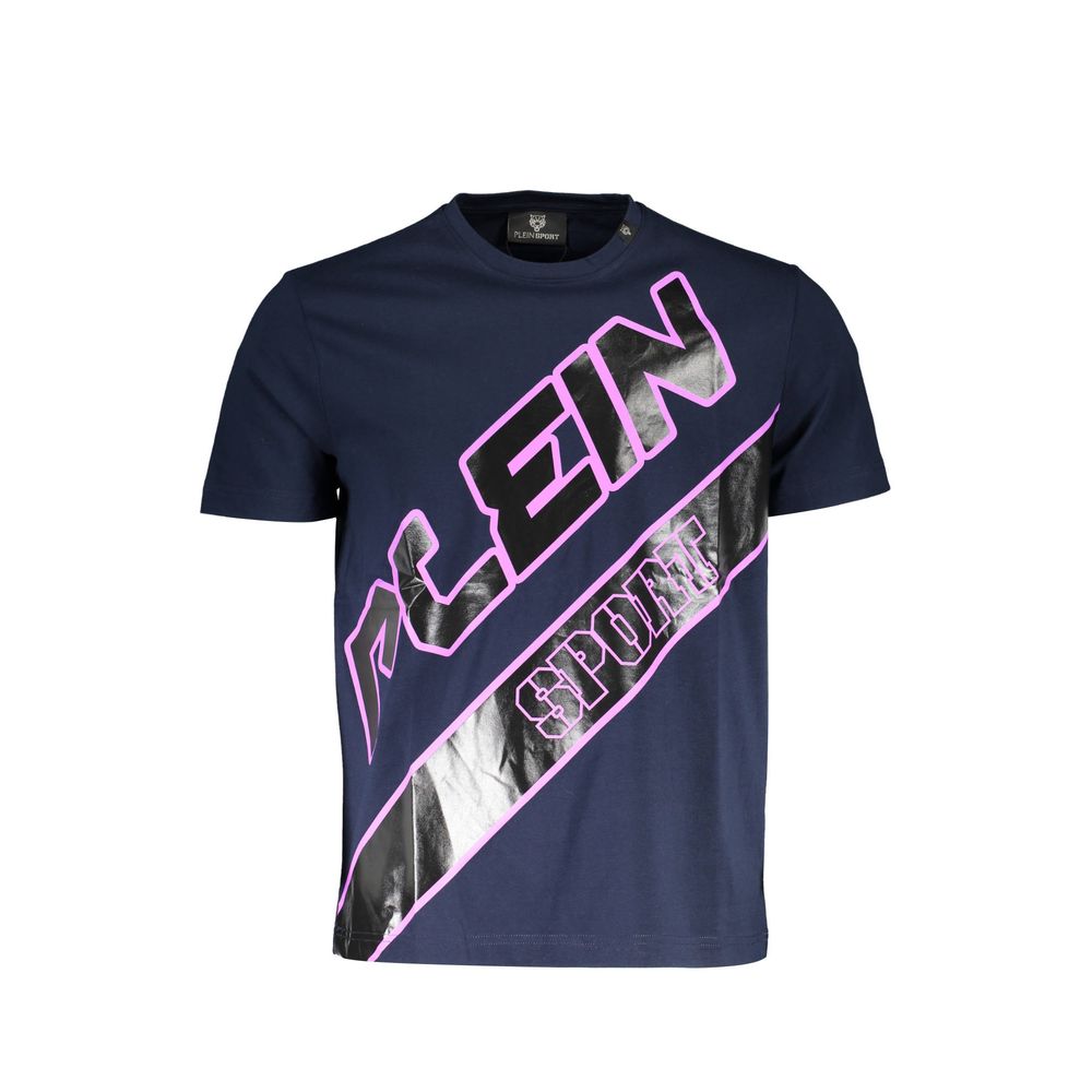 Plein Sport Plein Sport Blue Cotton Men T-Shirt (Italian Size MEN: L, nan: nan, nan: nan)