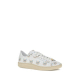 Valentino Garavani White Calf Leather Bos Taurus Low Top Sneakers