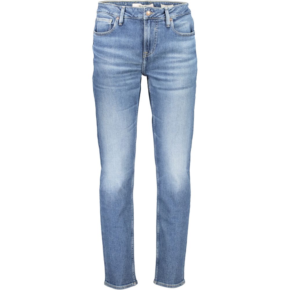 Guess Jeans Blue Cotton Men Slim Jeans