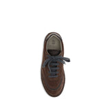 Brunello Cucinelli Brown Rubber Low Top Sneakers