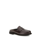 Brunello Cucinelli Brown Calf Leather Bos Taurus Slip-On Loafers