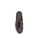 Brunello Cucinelli Brown Calf Leather Bos Taurus Slip-On Loafers