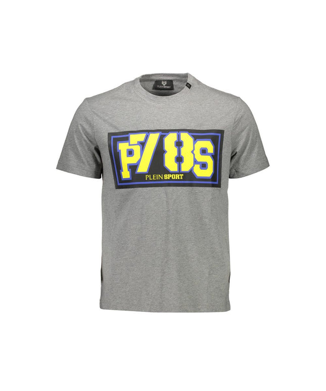 Plein Sport Brown Cotton Men T-Shirt