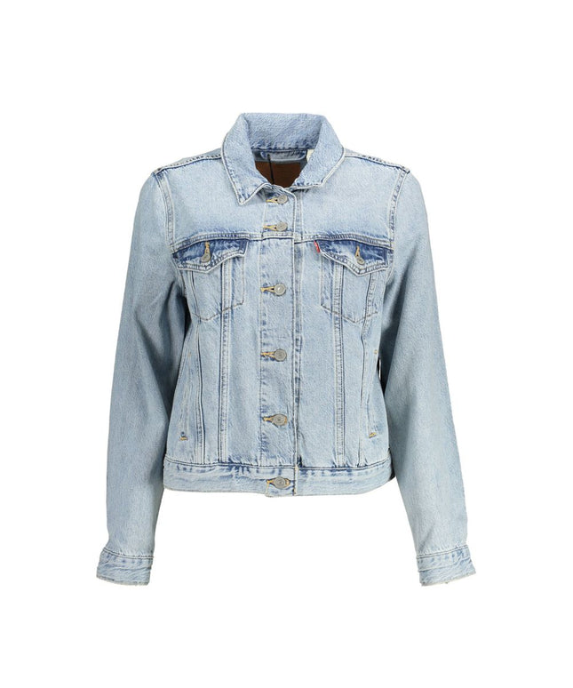 Levi's Light Blue Cotton Women Jacket