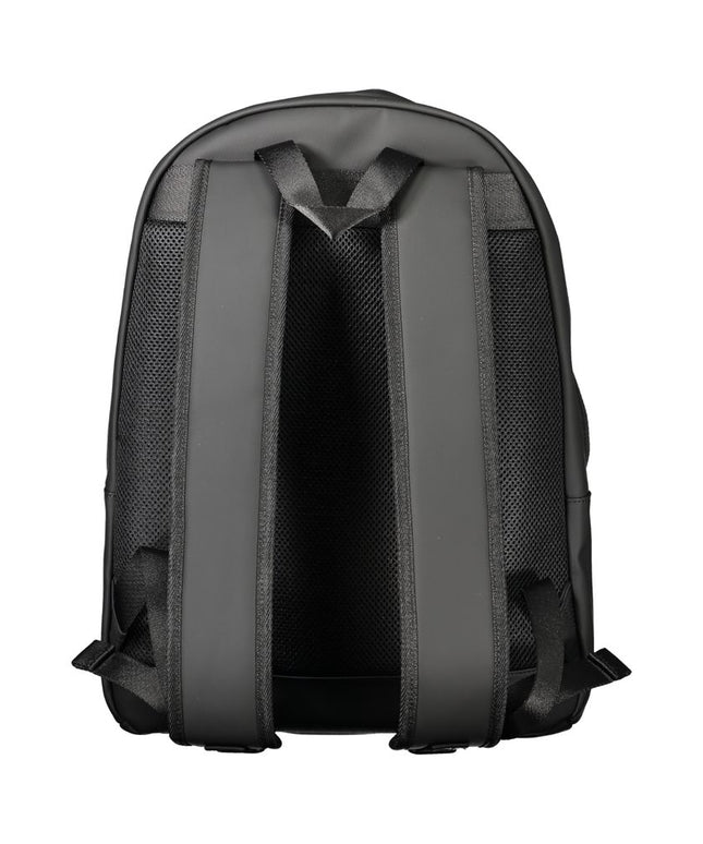 Tommy Hilfiger Black Polyethylene Men Backpack