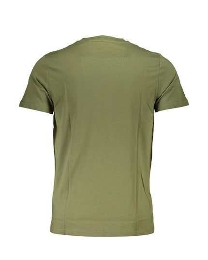 Cavalli Class Green Cotton Men T-Shirt