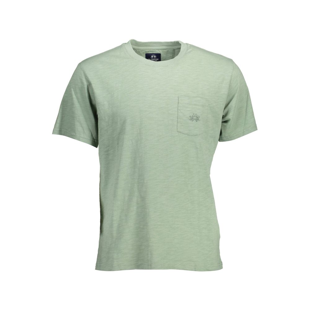 La Martina La Martina Green Cotton Men T-Shirt (Italian Size MEN: L, nan: nan, nan: nan)