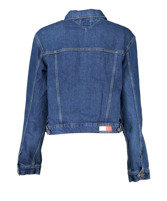 Tommy Hilfiger Blue Cotton Women Jacket