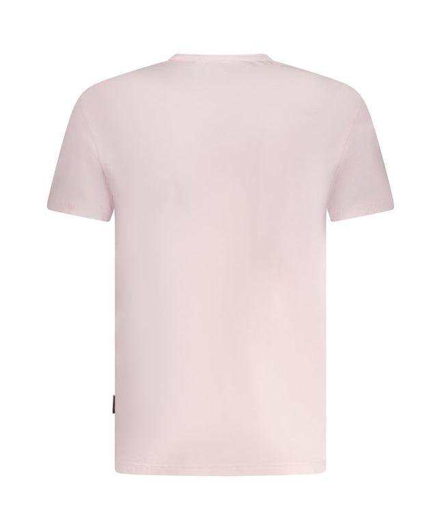 Napapijri Pink Cotton Men T-Shirt