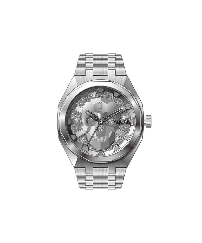 Police Silver Stainless Steel Watch