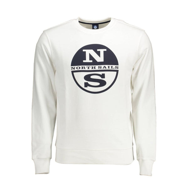 North Sails White Cotton Men Sweater