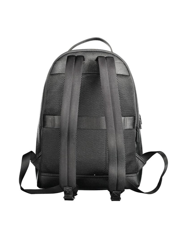 Tommy Hilfiger Black Polyethylene Men Backpack