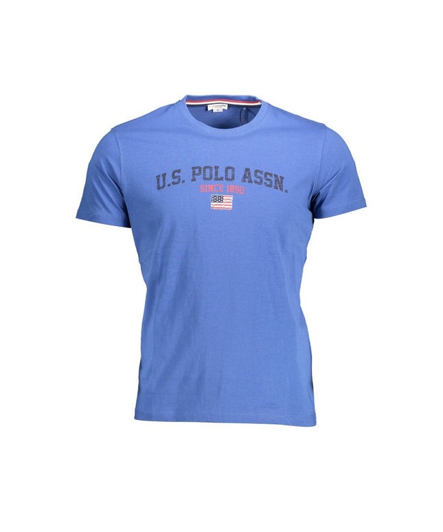 U.S. POLO ASSN. Blue Cotton Men T-Shirt