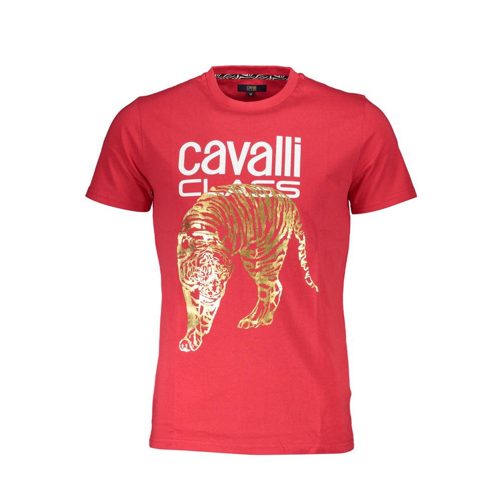 Cavalli Class Cavalli Class Red Cotton Men T-Shirt (Italian Size MEN: L, nan: nan, nan: nan)