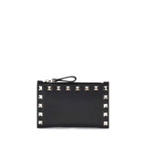Valentino Garavani Black Calf Leather Bos Taurus Wallet