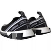 Dolce & Gabbana Black White Slip On Sorrento Sneakers Shoes