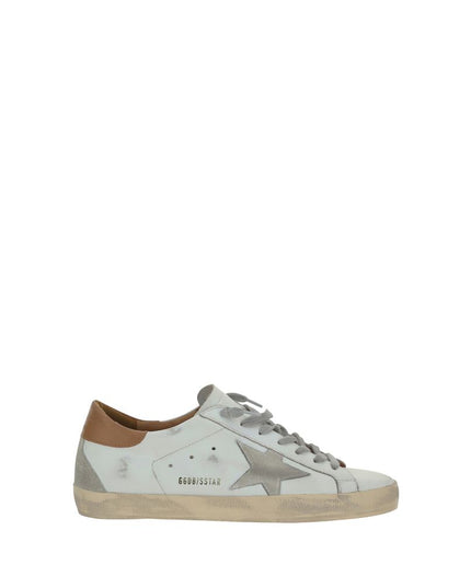 Golden Goose White Leather Superstar Sneakers