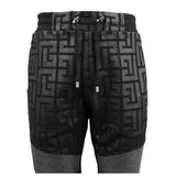 Balmain Black Cotton Men Jogging Pant