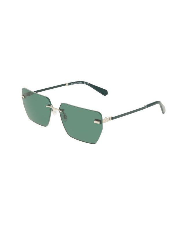 Calvin Klein Green Metal Men Sunglass
