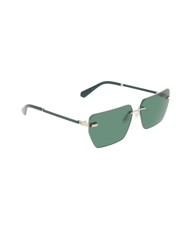Calvin Klein Green Metal Men Sunglass