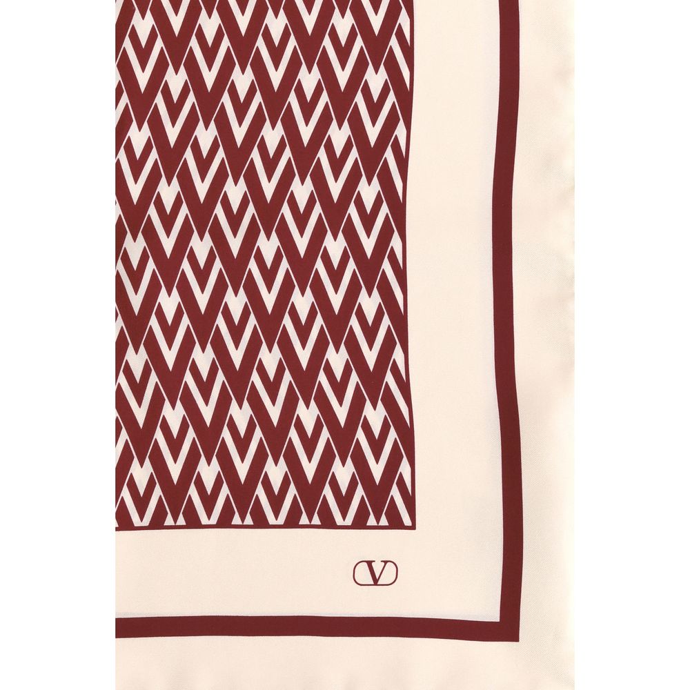 Valentino Garavani Red Silk Scarf