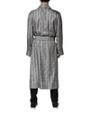 Dolce & Gabbana Multicolor Floral Robe Coat Wrap Jacket