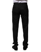 Dolce & Gabbana Black Wool Formal Dress Pants