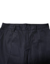 Dolce & Gabbana Dark Blue Cotton Formal Pants