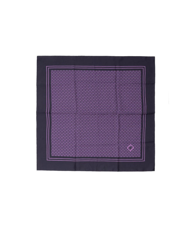 Dolce & Gabbana Purple Silk Pocket Square