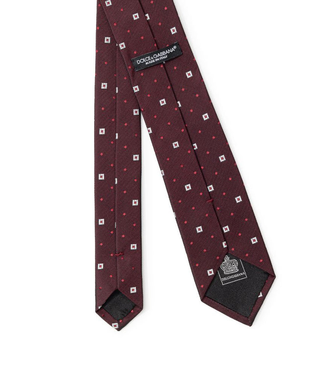 Dolce & Gabbana Bordeaux Silk Ty
