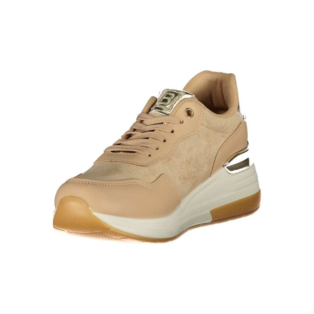 Laura Biagiotti Beige Polyester Women Sneaker