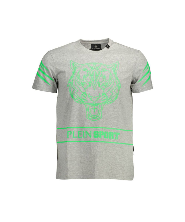 Plein Sport Brown Cotton Men T-Shirt