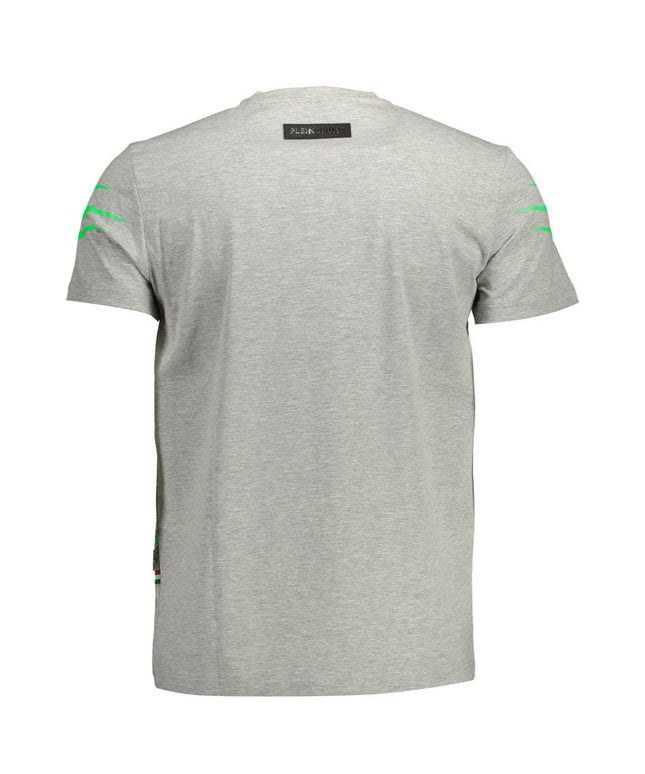 Plein Sport Brown Cotton Men T-Shirt