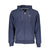La Martina Elegant Blue Hooded Sweatshirt with Zip Detail