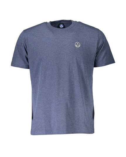 North Sails Blue Cotton Men T-Shirt